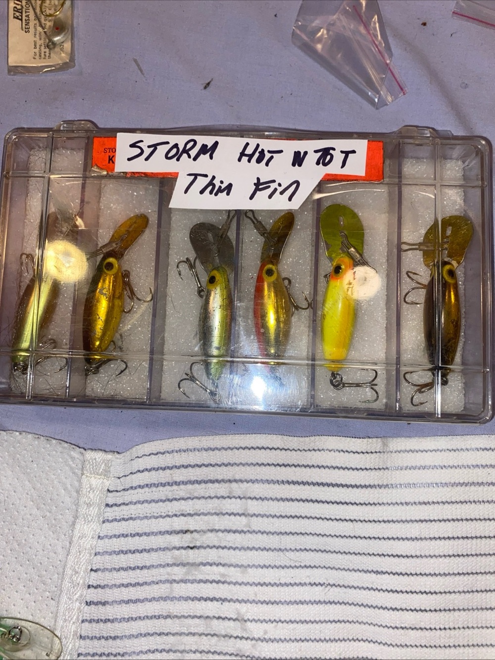 Storm Thin Fin Fishing Lures - Yellow, Gold & Green Tones